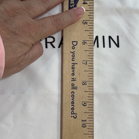 BRAHMIN COTTON DUST BAG 15" X 12.5" WHITE DRAWSTRING COVER PROTECTION - Picture 4 of 4